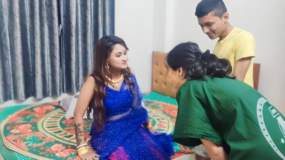 Two Girls Seduced A Young Boy And That Boy Fucked A Girl